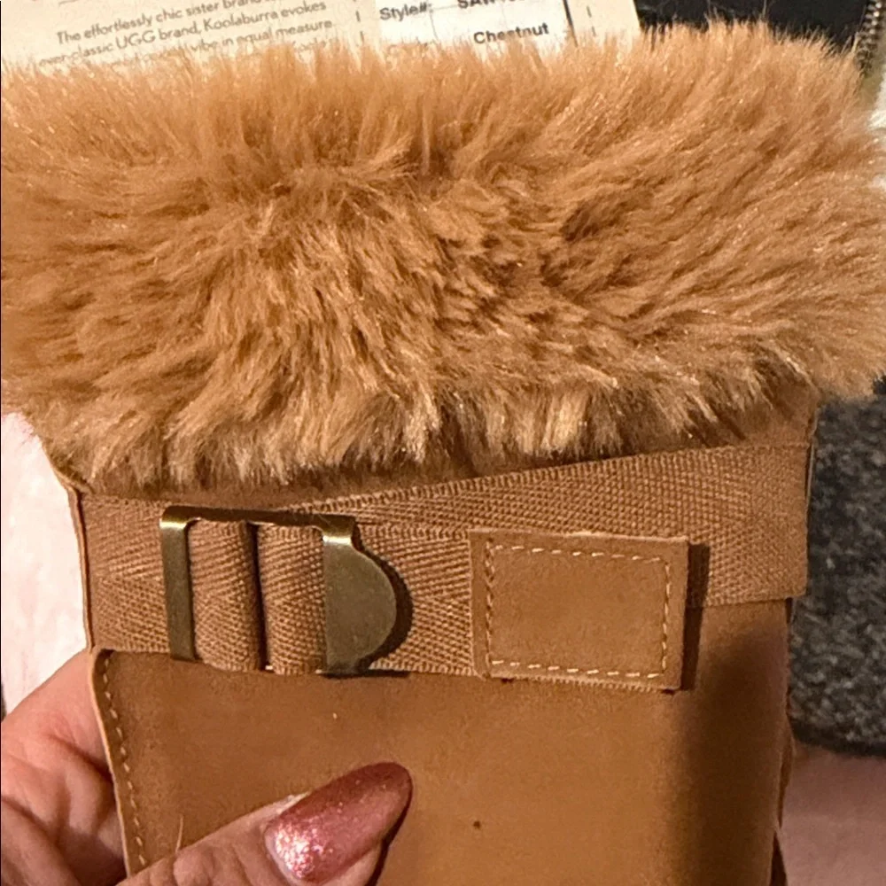 Koolaburra by Ugg Women's Brown Suede Gloves